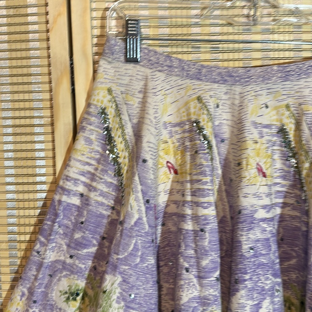 Christopher Fischer 100% Cotton Painted Victorian Cinderella Circle Skirt Medium - Picture 2 of 16